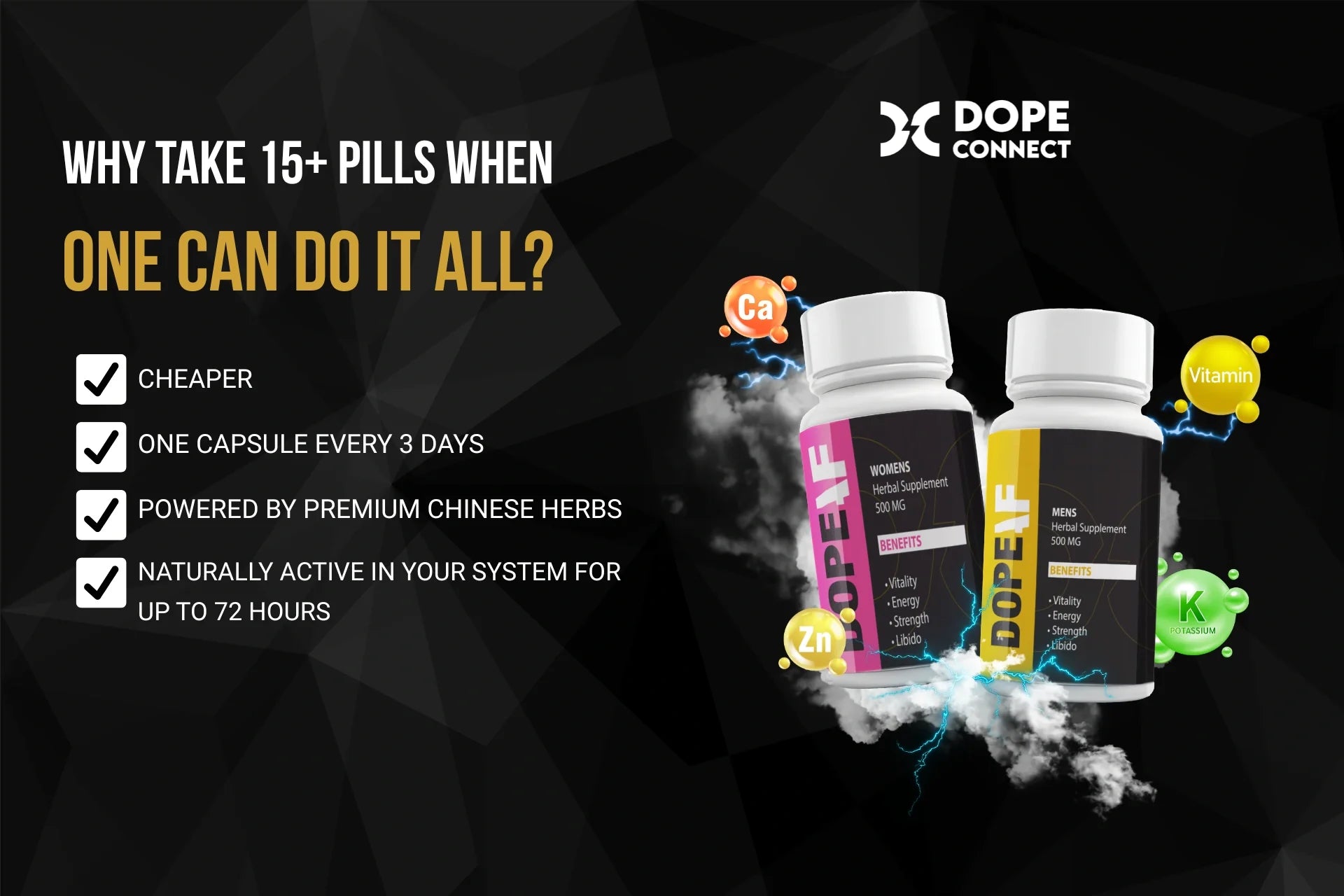 Why Take 15+ Pills When One Can Do It All?