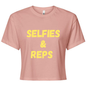 Selfies & Reps Crop Top
