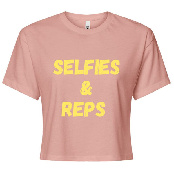 Selfies & Reps Crop Top