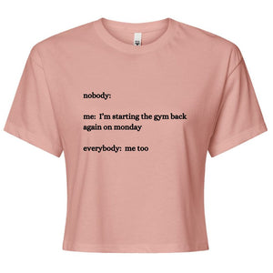 Nobody Crop Top