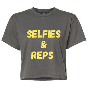 Selfies & Reps Crop Top