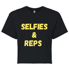 Selfies & Reps Crop Top