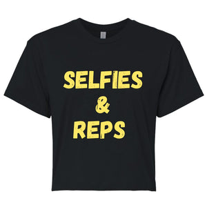 Selfies & Reps Crop Top