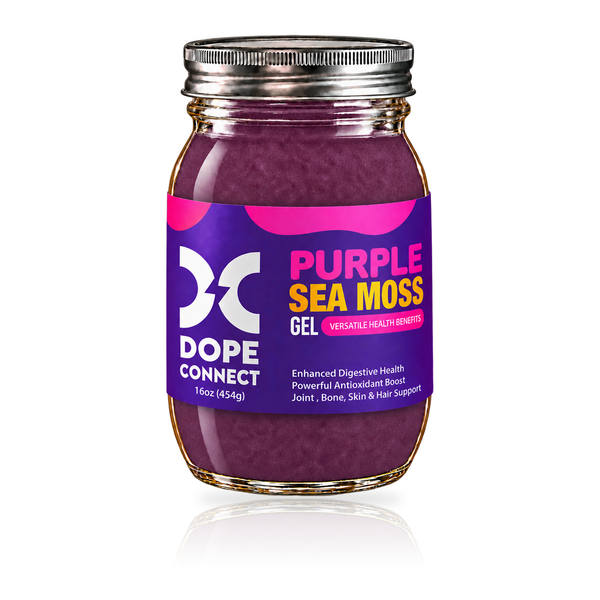 Sea Moss Gel: Wildcrafted Caribbean Irish Sea Moss (Gold, Purple, Green)